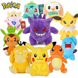 40 Arten Anime Pokemon Kawaii Pikachu Plüsch puppe Spielzeug niedlichen Gengar Dragonit Cartoon Piplup Spielzeug für Kinder Cartoon Weihnachts geschenk