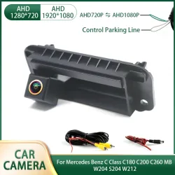 AHD1080P Auto-Rückfahrkamera für Mercedes Benz C-Klasse C180 C200 C260 MB W204 S204 W212 Wasserdichte Backup-Kamera