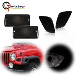 Gtinthebox Auto-Frontstoßstangen-Blinker und vorderer Kotflügel, Seitenmarkierungsleuchte, Gehäuseschalen für Jeep Wrangler TJ 1997?2006