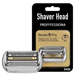 Electric Series 9 Pro 94M Ersatzkopf zum Rasieren für Braun 94M Rasierer 9030S 9040S 9050CC 9070CC 9040s9 Elektrorasierer (1 Packung)