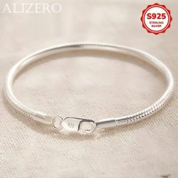 925er Sterlingsilber 3mm Schlangenknochen-Armband im schlichten Stil für Damen und Herren, für den Alltag und Partys, Schmuck für alle Jahreszeiten, 16-23cm.