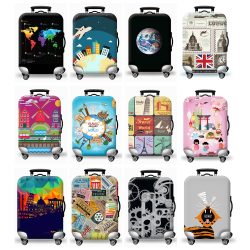 Heißer Dicke Elastische Welt Gepäck Schutzhülle Zipper Anzug für 18-32 Zoll Tasche Koffer Abdeckungen Trolley Abdeckung Reise Zubehör
