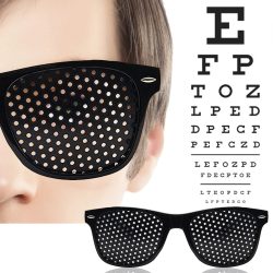 Anti-Myopie Astigmatismus Gläser Vision Korrektur Müdigkeit Pin Loch Gläser Mit Löchern Für Männer Frauen Sehvermögen Verbesserung Brillen