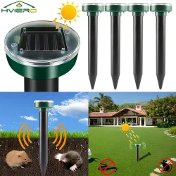 4/8X Solar Repeller Powered Ultraschall Sonic Mouse Mole Pest Nagetier Repellent Vibration Welle Hof Outdoor Garten Rasen Bauernhof Feld