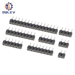 2,54 MM Pitch Einreihige Weibliche SMD Gerade Nadel Runde Loch Pin Header Kupfer Fuß 1*2p 3p 4p 5p 6p 7p 8p 10p 40pin Stecker