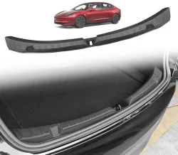Für Tesla Neues Modell 3 Highland 2026-2024 Kofferraum-Schwellenschutz TPE-Matten Einstiegsleisten Hinterer Laderaum Kratzschutz Zubehör