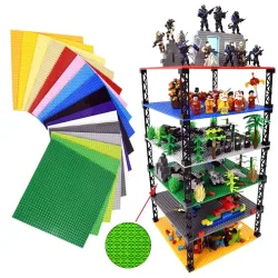Einseitige und Doppelseitige Klassische Grundplatten Bausteine 32x32 16x16 16x32 Noppen DIY Simulierte Szenerie Baustein-Basis Spielzeug