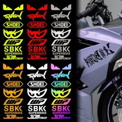 Racing Sponsor Reflektierende Motorrad Aufkleber Dekor Moto Körper Kraftstoff Tank Kotflügel Helm Aufkleber Zubehör Für Kawasaki Yamaha BMW