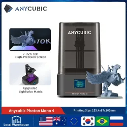 VORVERKAUF ANYCUBIC Photon Mono 4 AE 3D-Drucker 7 Zoll 10K hochauflösender Bildschirm Hochgeschwindigkeits-UV-Harzdrucker Druckbereich 153×87×165mm