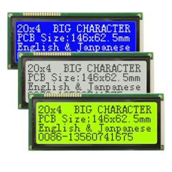 20x4 2004 Großes Zeichen-LCD-Display I2C IIC Blau Weiß Grün Größe 146x62,5mm 5V LC2042 WH2004L AC204B SBS02004A0