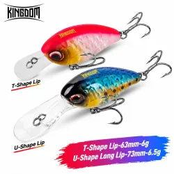 Königreich schwimmende Kurbel bait Wobbler Elritze Jerkbait 6g/6,5g künstlicher Hardbait Swimbait für Barsch Hecht Angel köder
