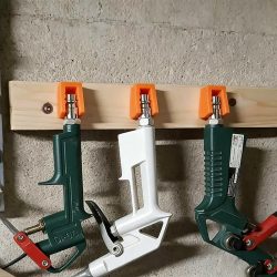 4-teiliger Druckluftwerkzeughalter, platzsparender Aufhänger für pneumatische Werkzeuge, Wandhalterung für Garage, Werkstatt, Autoreparatur, Spritzpistolen-Aufhängeclips
