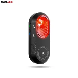 CYCLAMI, CYCLAMI LA150 Radar-Rücklicht Fahrrad-Smart-Bremslicht Warnleuchte Wiederaufladbar IPX6 Wasserdicht Fahrrad-Sicherheitswarnleuchte Rücklampe