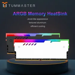 TUMMASTER Computer ARGB RAM Speicher Kühlkörper Kühler mit Wärmeleitpad für Desktop-PC Speicher DDR2/DDR3/DDR4/DDR5