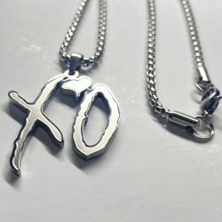 Delikatesse Mode Hip Hop Rock Titan Stahl Brief Anhänger Halskette Schwere Industrie Persönlichkeit Männer Cool Party Schmuck
