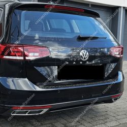 Für Volkswagen Passat B8.5 Variante Limousine 2020 2021 2022 2023 Auspuff Chrom Heckstoßstange Zierleiste ABS Spoiler Body Kits