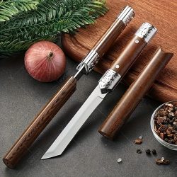 Hochwertiges geschnitztes professionelles Outdoor-Messer aus Edelstahl, Fleischschneider, Obstschäler, Mini-Allzweckmesser, tragbares Messer
