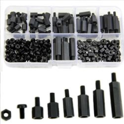 180Pcs M3 Mixed Weiblich Männlich Hex Abstand Schrauben Set Nylon Standoff Spacer Spalte Für PCB Motherboard Feste Kunststoff Holz schrauben