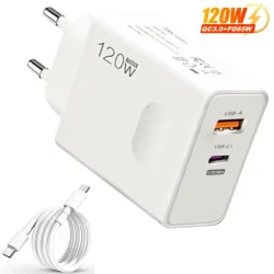120w Schnell ladegerät USB Typ C PD Kabel Schnell ladung Schnell ladung 3,0 Adapter für iPhone Xiaomi Samsung Oneplus Pixel Handys