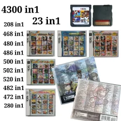 4300-in-1 Kompilation DS NDS 3DS 3DS NDSL Spielkassette Videospiel-Handheld-Player (R4-Karte) 23in1/208in1/280in1/482/486