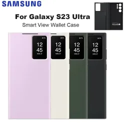 Original Für Samsung Galaxy S23 Ultra Smart View Brieftasche Flip Fall für Galaxy S23Ultra Smart View Telefon Abdeckung SM-S918B
