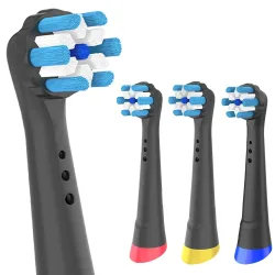 4 8 12er-Pack Zahnbürstenköpfe, kompatibel mit Oral B iO 2/3/4/5/6/7/8/9/10 Serie Ersatzbürstenköpfen für elektrische Zahnbürsten