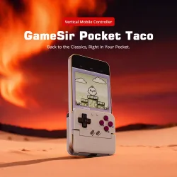 Gamesir Pocket Taco Mobiler Controller Gamepad für Android, Tragbarer Klemm-Gamepad für klassische Arcade-Spiele, Vertikaler Handheld-Gamepad