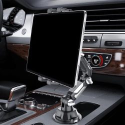 Auto-Getränkehalter, Tablet- und Telefonhalterung, universeller Ständer mit verstellbarem langen Arm für iPad, für Samsung Galaxy Tab für Kindle