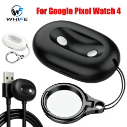 Magnetisches Ladegerät für Google Pixel Watch 4 41/45mm Kabelloses Schlüsselanhänger-Smartwatch-Ladegerät mit Seitendock Reise-Ladegeräte
