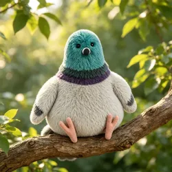 20cm Niedliche Mollige Tauben-Plüschfigur Weiche Hautfreundliche Simulations-Begleitpuppe Dekorationsartikel Plüschtiere Geschenk für Kinder