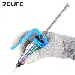RELIFE RL-062D Manueller arbeitssparender Kleberverstärker für 5?10 cc Spritzen-Lötöl, hochfestes Lötmasken-Antriebswerkzeug