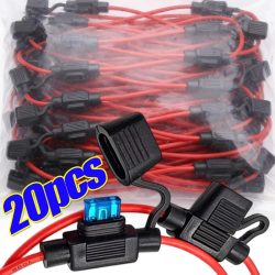 12V 30A mit Sicherungen Klingenkabel-Trennschalter Steckdose Automotive Sicherungssockel Auto Mini-Klingensicherungshalter Spritzwassergeschützte Box