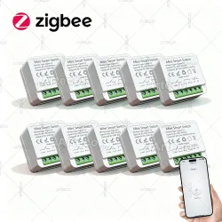 Zigbee 3.0 Mini Smart Switch 16A 2-Wege-Steuerung Relais-Schalter Hausautomation DIY-Modul Lichtschalter Benötigt Gateway-Unterstützung Z2M