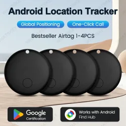 Android Anti-Verlust-Tracker für Google Find My Positioning Fernortung Sprachlokalisierung für Koffer Schlüssel Taschen Spielzeug Smart Airtag