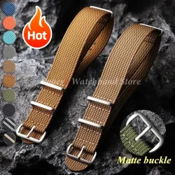 Neues geripptes Nylon-Uhrenarmband, Nylon-Uhrenarmband, 18 mm, 19 mm, 20 mm, 22 mm, Uhrenarmband-Zubehör für Militäruhrenarmbänder