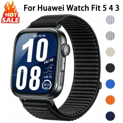 Offizielles Armband für Huawei Watch Fit 5 4 3, atmungsaktives Sport-Nylon-Schlaufenarmband, Correa Huawei Watch Fit 5 4 Pro Armband Zubehör