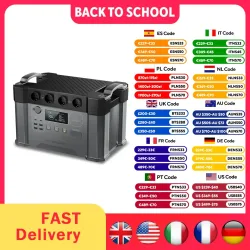 ALLPOWERS, ALLPOWERS S2000 PRO Solargenerator 2400W Batterieladegerät 110/230V Reine Sinuswelle AC-Steckdose & SE100 2×100W Tragbares Solarpanel