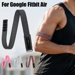 Gewebtes Bizepsband für Google Fitbit Air Zubehör, verstellbares, atmungsaktives Sport-Nylon-Schlaufen-Uhrenarmband für Fitbit Air Armband