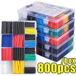 Schrumpfschlauch-Set, hitzebeständiger Schlauch, Schrumpfschlauch zum Umwickeln von Drähten, Schutz für elektrische Verbindungskabel, Isolierhülsen