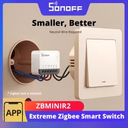 SONOFF ZBMINIR2 Extreme Zigbee Smart Switch Detach Relay Externer Schalter Fernbedienung über eWeLink Support ZBBridge-U Gateway