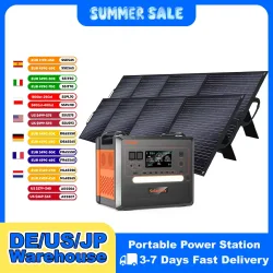 SOLARPLAY Q2402M Solargenerator 2500 W 220 V EU-Kraftwerk mit 18 V 200 W faltbarem Solarpanel-Batterie-Komplettset-System