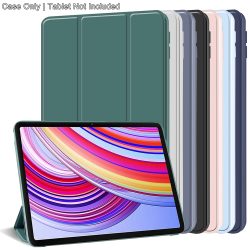 Dreifach faltbare Flip-Hülle für Xiaomi Redmi Pad 2 Pro 12,1 Zoll 2024 2025, magnetischer Ständer, PU-Leder-Schutzhülle, automatische Schlaf-/Wachfunktion