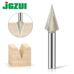 6 mm 1/4 Zoll Schaft 30 Grad geneigter Fräser Schlitzfräser Schnitzfräser Graviermaschine Fräser