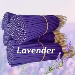 Erhältlich in 57/129/299 Teilen, Lavendel Premium Räucherstäbchen, 8. 66 Zoll ? 30 ~ 40 Minuten Brennzeit, leichter Duft, geeignet für Zuhause, Küche und Restaurant, Geruchsentfernung, langanhaltender