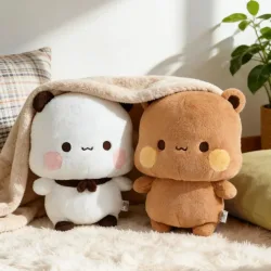 2026 Neues 35cm Panda Bubu und Yier Plüschtier, Offizielles Original Niedliches Panda Bubu und Dudu Anime Beliebtes Plüschtier Geburtstagsgeschenk