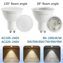 1-10 stücke Foco GU10 Scheinwerfer Birne AC220V 110V LED Beleuchtung 3W 5W 6W 7W 8W 9W Kann Die 50W Halogen Lampe Lampara Led