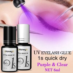 Salon UV-Wimperntransplantationskleber Lila UV-Wimpernkleber 6 ml hält 50?60 Tage wasserdicht und ölbeständig