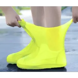 1 Paar wasserdichte Latex-Überschuhe, Unisex-Schuhschutz, wiederverwendbar, rutschfest, für Regenstiefel, Überschuhe, Wanderschuhe, Zubehör