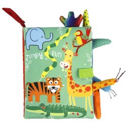 0-36M Baby Frühes Lernen Spielzeug Schwanz Tuch Buch eltern-kind-Interaktive Sound Papier Puzzle Tuch Buch rassel