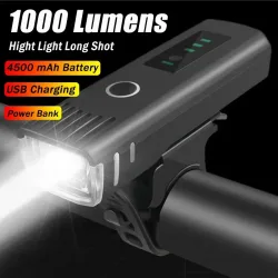 1000LM Fahrrad Front Licht Helle Fahrrad Led Taschenlampe Fahrrad Laterne USB Aufladbare MTB Fahrrad Hinten Lampe für Radfahren Scheinwerfer